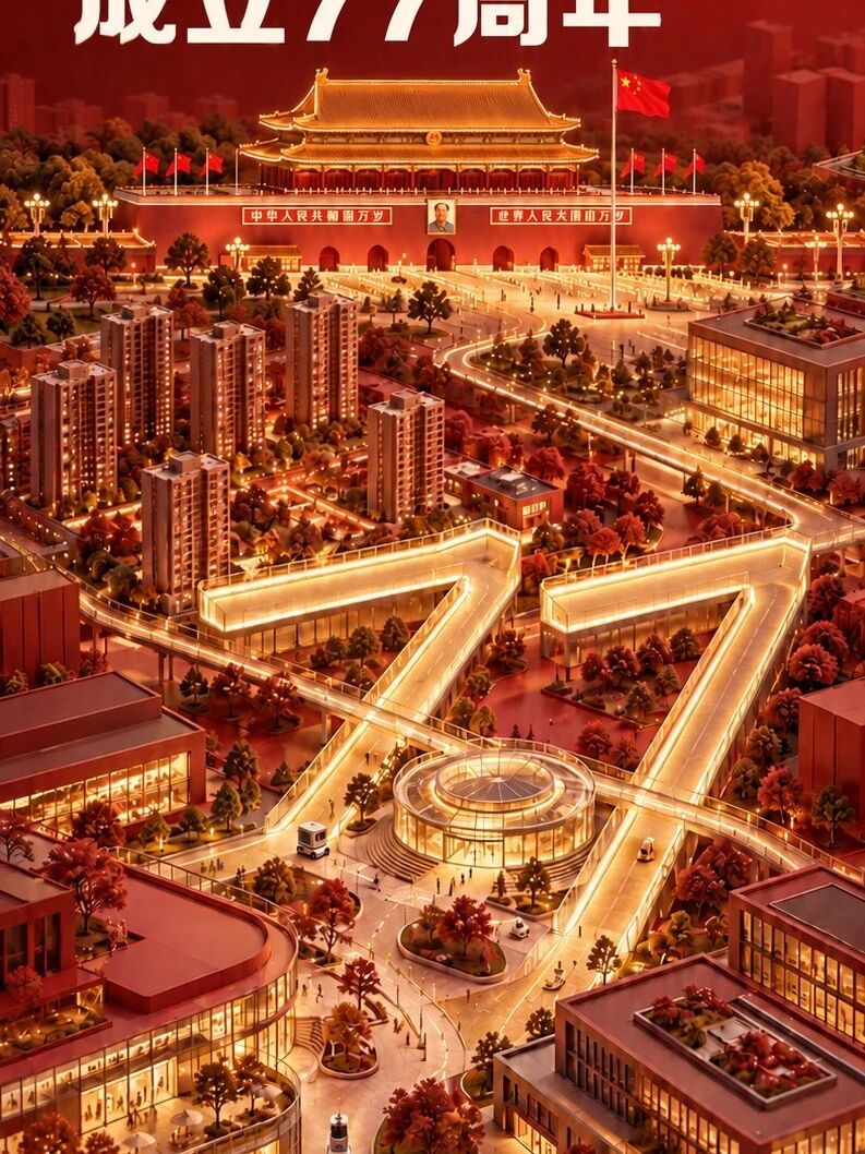 🇨🇳 热烈庆祝中华人民共和国成立77周年！