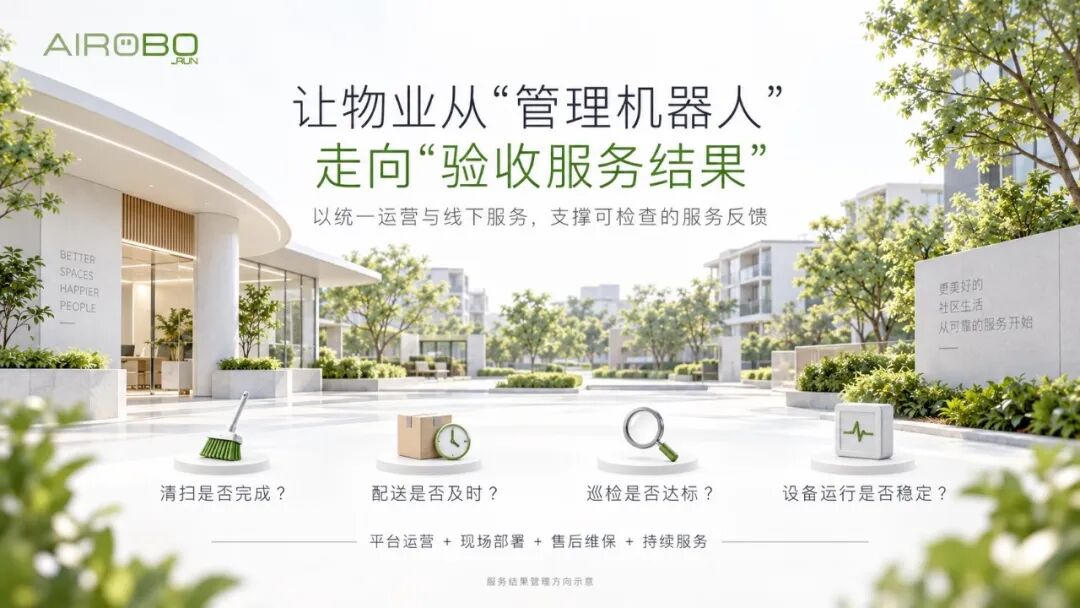 AIROBO正式进入机器人售后维保服务端，推动机器人从“设备交付”走向“服务结果交付”